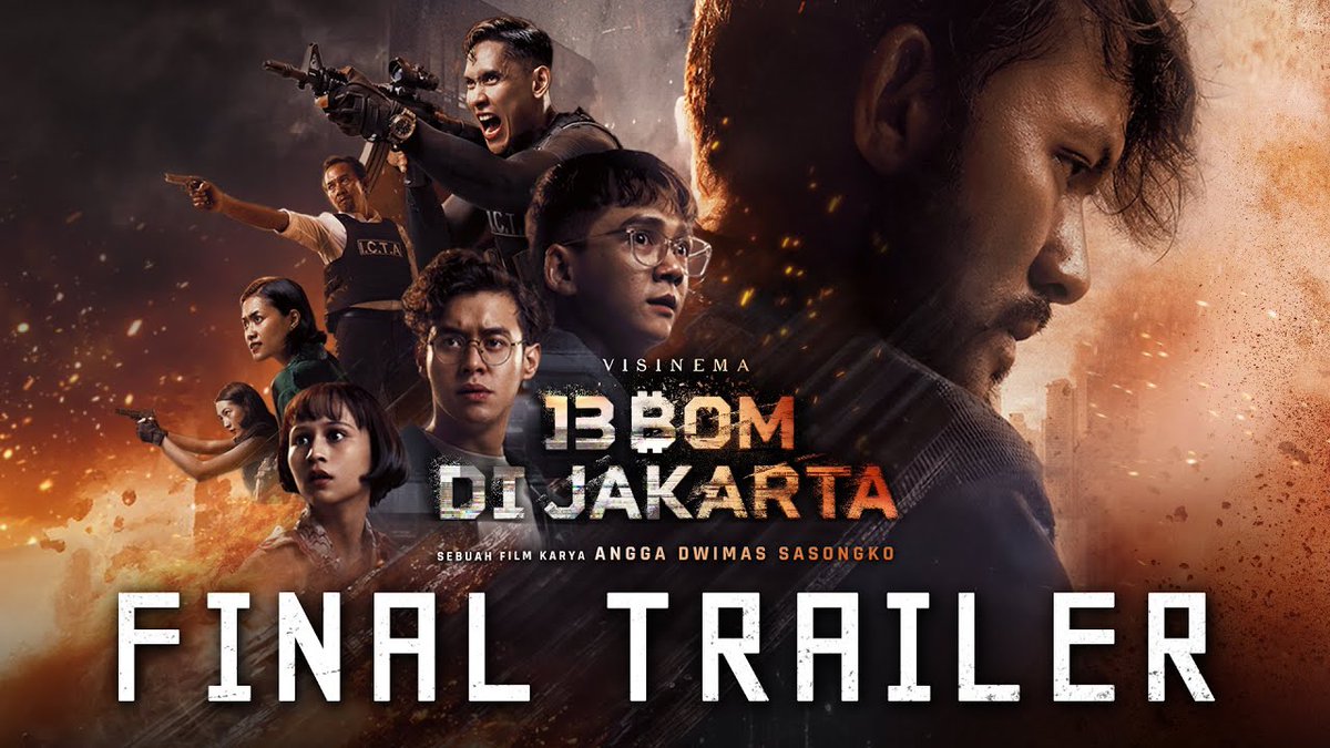 13 Bom di Jakarta tayang mulai hari ini 💣 Harusnya jadi film Action Indonesia terbesar tahun ini.