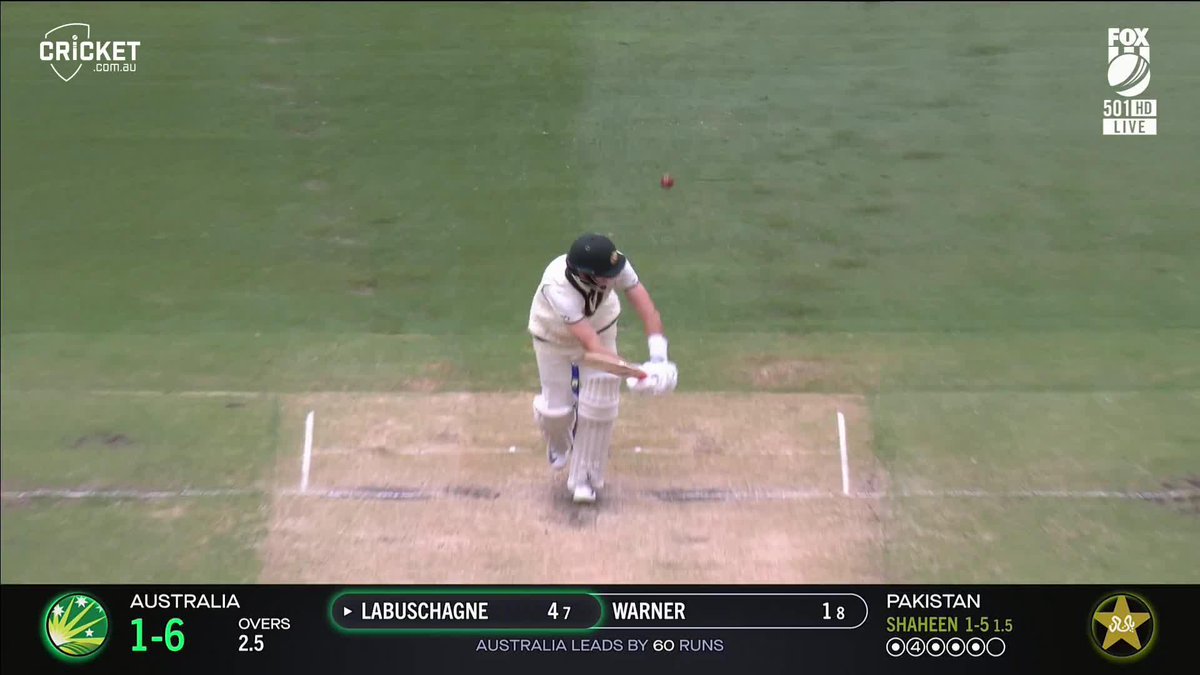 Off the last ball before lunch! Pure delight for Shaheen Afridi who gets Marnus Labuschagne! #AUSvPAK