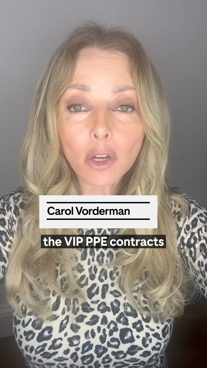 Part 2 of #TheVIPFiles 🔎 🗄️ 📂 A firm referred by Tory peer bagged PPE contracts at twice the average price – Carol Vorderman has the story 📰
