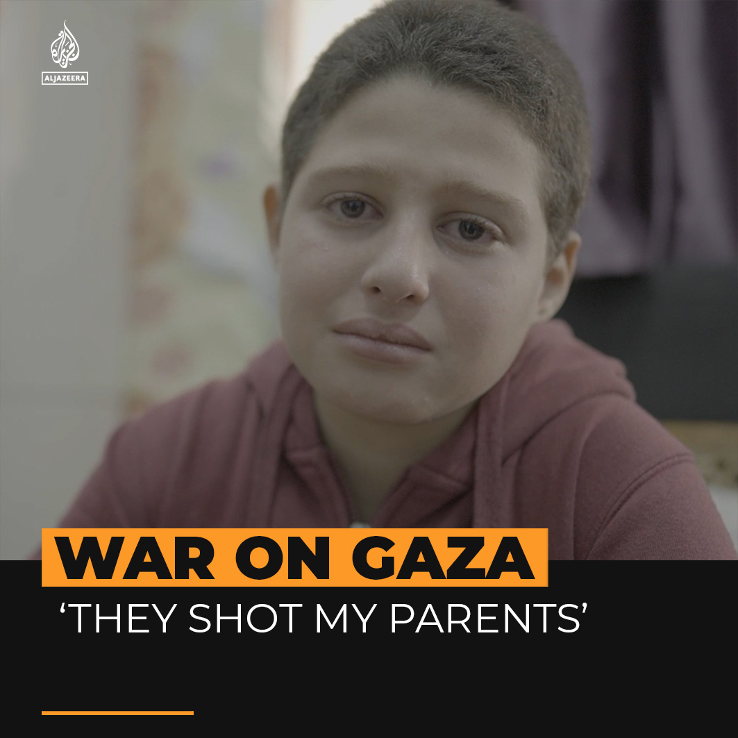 “When my mother was shot, my younger brother fell from her arms." A young Palestinian boy recalls how his parents were shot and killed in front of him, during an Israeli forces raid on their home in Gaza ⤵️