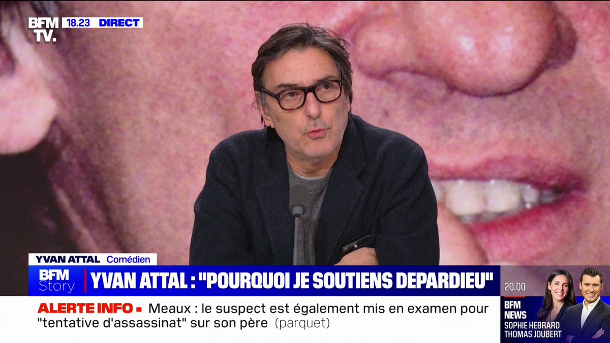 "Il a le droit de ne pas être lynché publiquement": Yvan Attal explique pourquoi il a signé la tribune en soutien à Gérard Depardieu