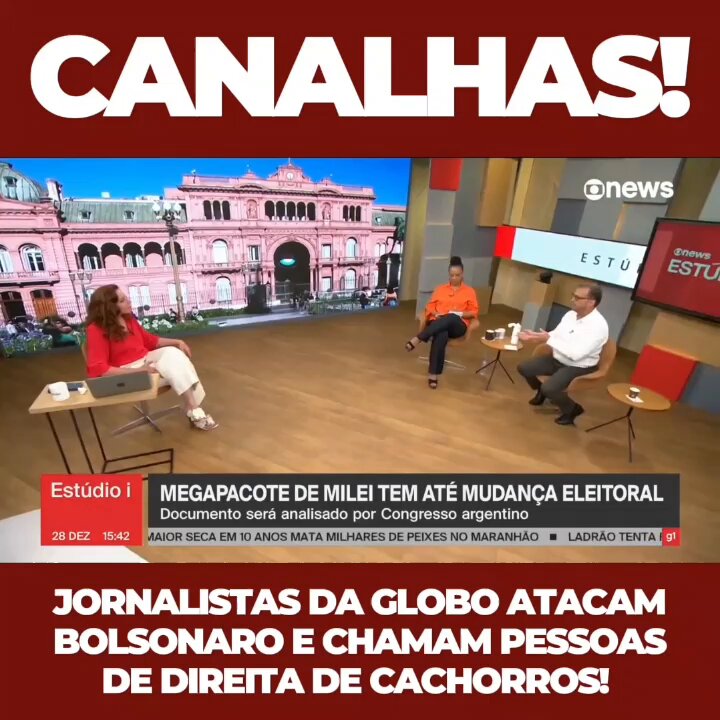 Sem provas, Globo News faz graves acusações contra Bolsonaro e jornalista chama pessoas de direita de cachorros! Fabio Wajngarten análise as acusações! Esse pessoal passou de todos os limites possíveis!