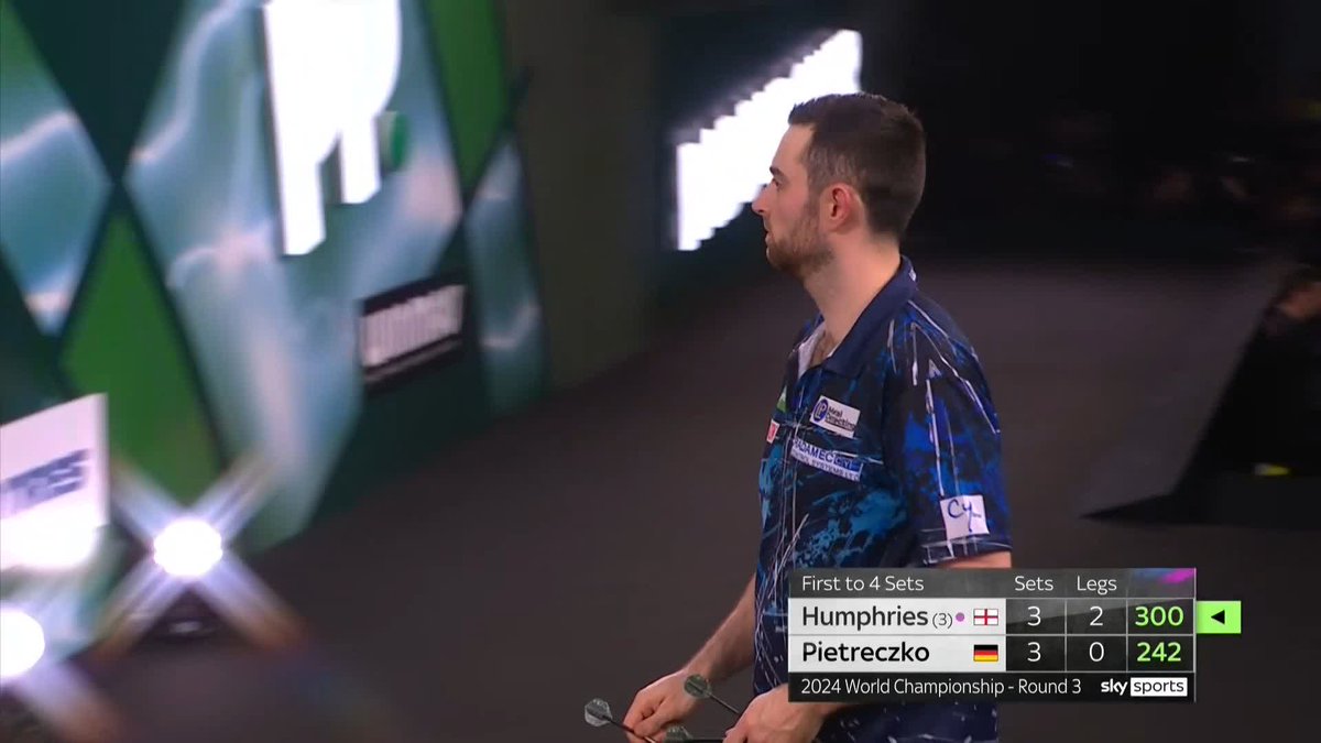 HUMPHRIES HAS DONE IT!!! 😲 What resolve. What steel. 🔒 From the brink of defeat, Luke Humphries finds the heart to battle back and beat Ricardo Pietreczko to keep his World Championship dreams alive. LOOK AT THAT CELEBRATION 🙌 📺 #WCDarts