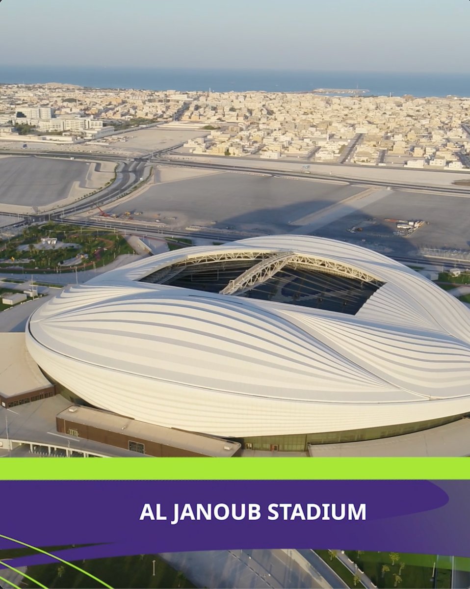 A display of magnificent architecture. Al Janoub Stadium has one of the most unique designs in the world! 🏟️: 44,325 📆 Jan 15: 🇲🇾 v 🇯🇴 📆 Jan 18: 🇵🇸 v 🇦🇪 📆 Jan 23: 🇦🇺 v 🇺🇿 📆 Jan 25: 🇰🇷 v 🇲🇾 📆 Jan 30: Round of 16 📆 Feb 2: Quarter-Finals #AsianCup2023