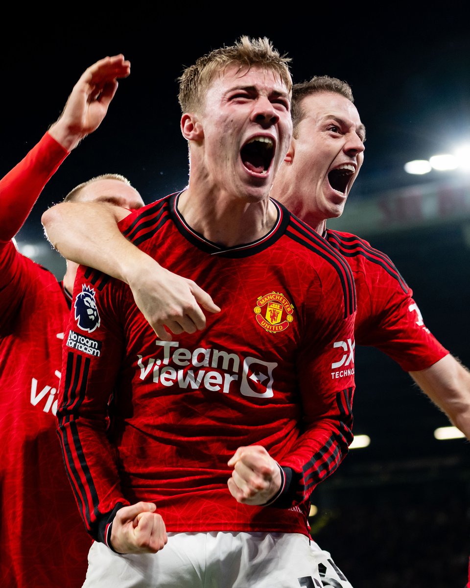 Come for Rasmus Hojlund's first Premier League goal, stay for the huge celebrations 🎉