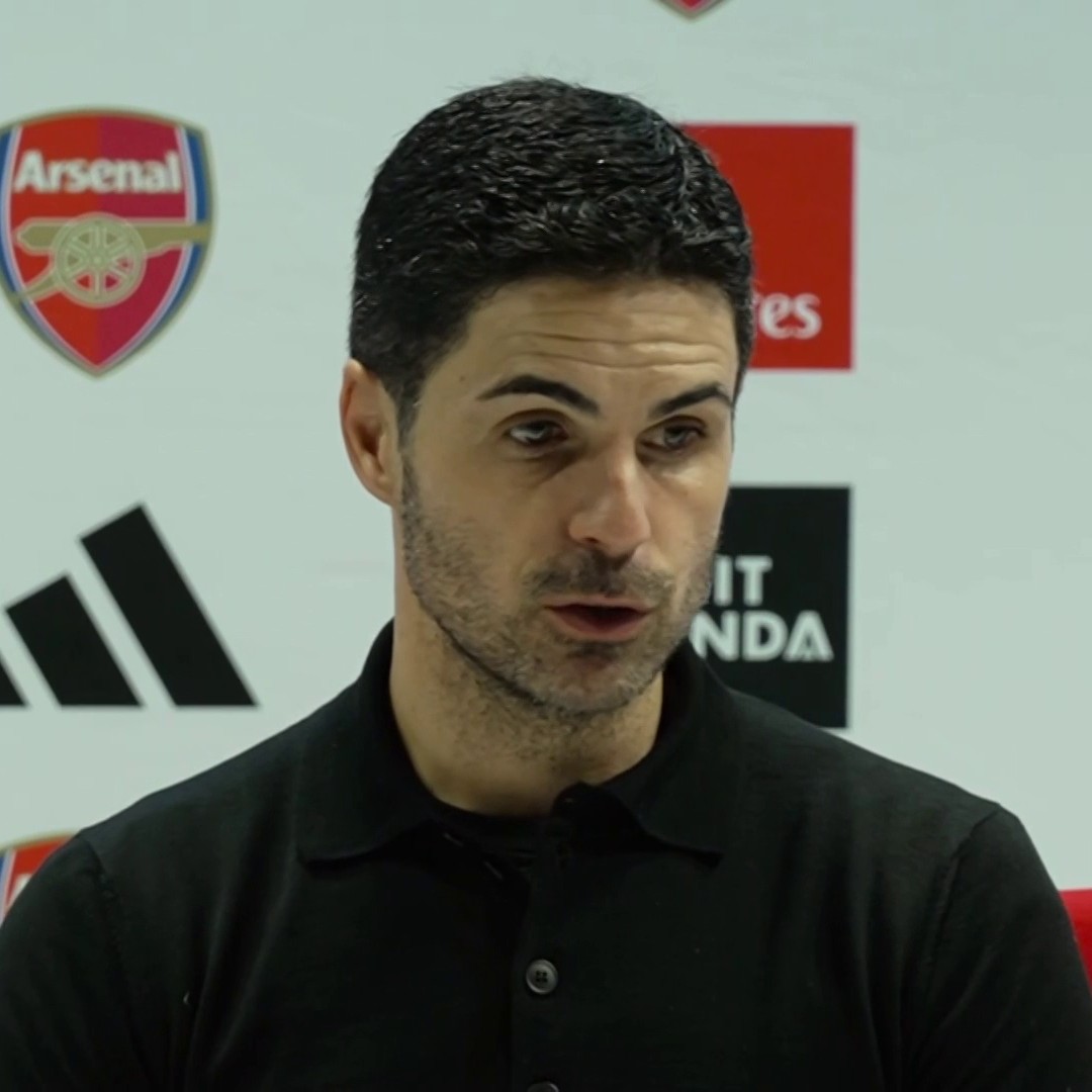 "it is a shame that with the technology we have that it's not that clear." Mikel Arteta on the VAR not being conclusive for West Ham's first goal 📺