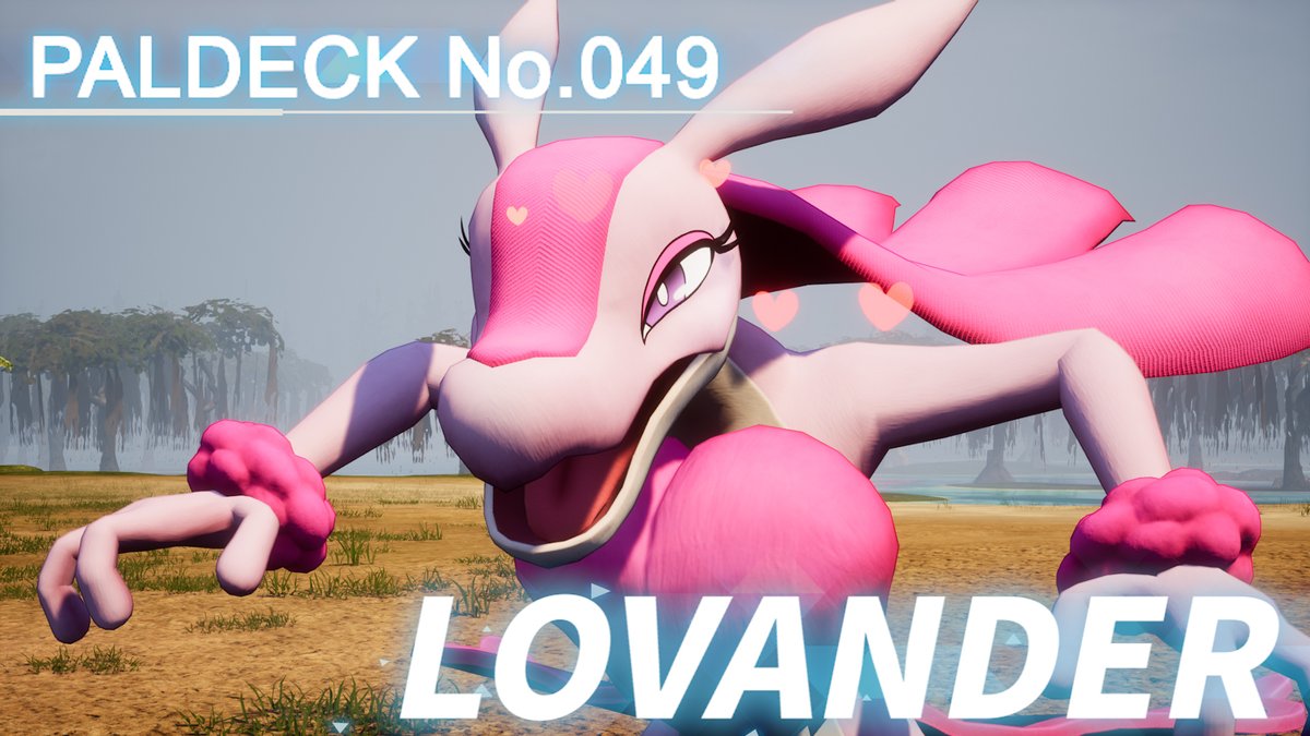 #Paldeck released! #Paldeck entry No. 049 is LOVANDER a pal who is always searching for a partner to share a night of passion with. Full Ver #Palworld #Pocketpair #STEAM