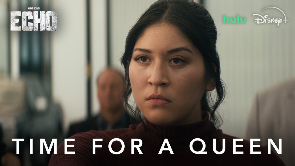It's time for a queen. ๐ Experience all 5 episodes of Marvel Studiosโ #Echo, streaming January 9 on Disney+ and @Hulu. Set your Disney+ profile to TV-MA to stream.