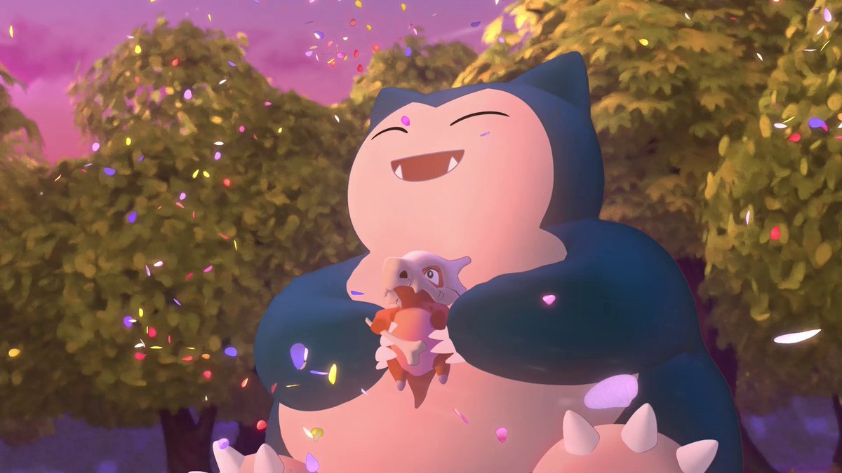 Watch the friendship between Cubone and Snorlax blossom over the course of all four seasons! 🌞🍁❄️🌺 #SnorlaxAndCubone