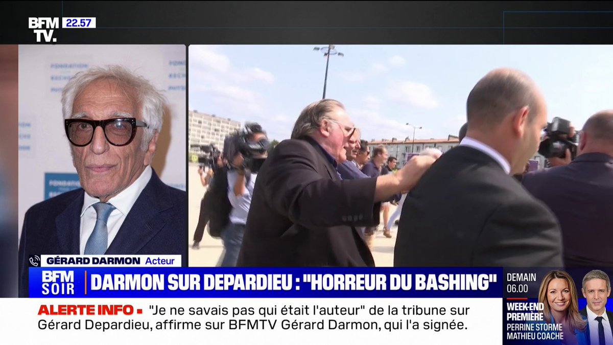 Gérard Darmon sur les propos de Gérard Depardieu: "Les vrais pervers sexuels on ne les entend pas parler comme il a parlé"