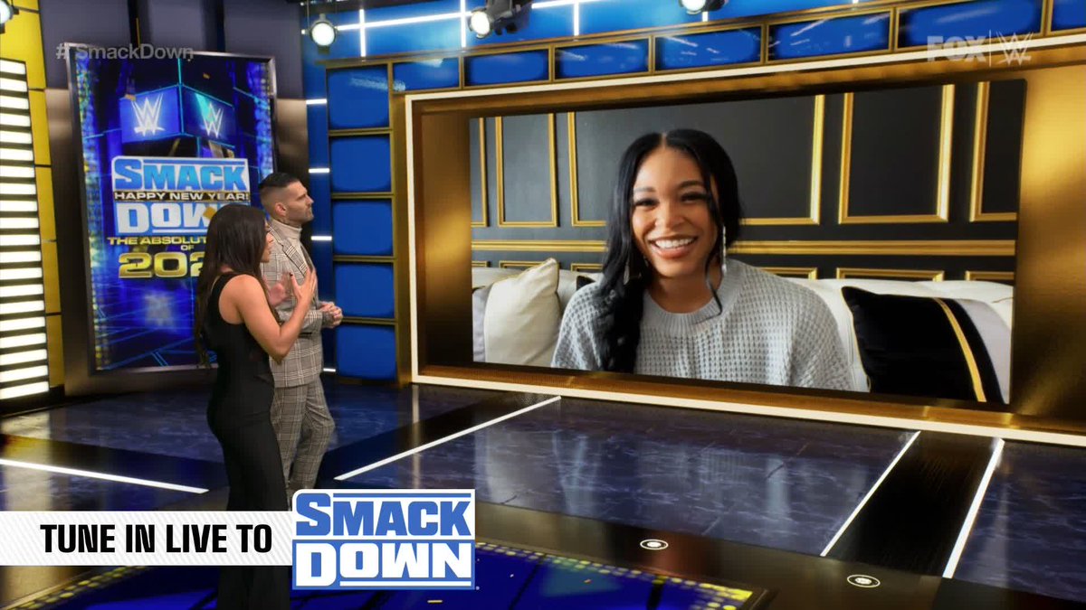 What is Bianca Belair's New Year's Resolution? 👀👀👀 IYO SKY, you may want to hear this... #SmackDown