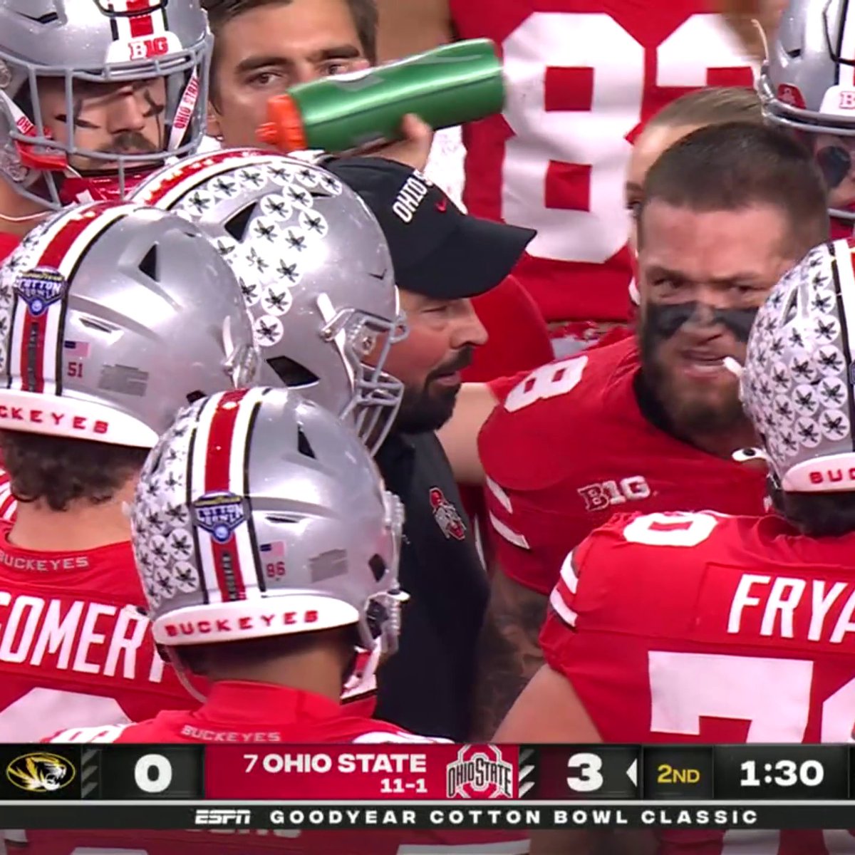 Cade Stover was livid before halftime.