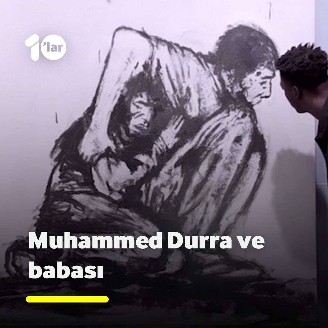 Dünyaca ünlü ressam Boubou Niang'dan Gazze'ye destek Kendine özgü çizim tarzıyla Muhammed Durra ve babasını çizdi.