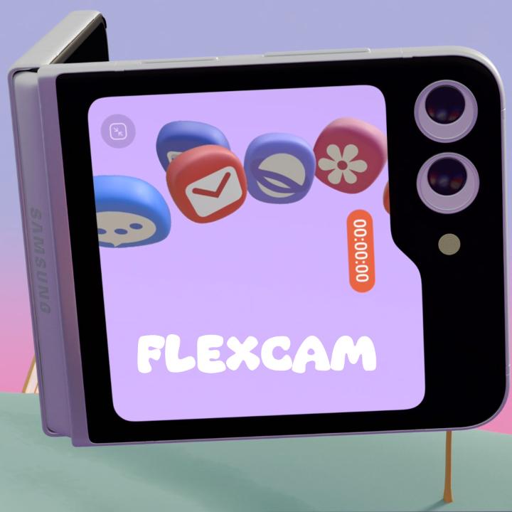 Curious about FlexCam? Turn around, it's all right here. It's open to everyone. Own now: #GalaxyZFlip5 #JoinTheFlipSide #Samsung