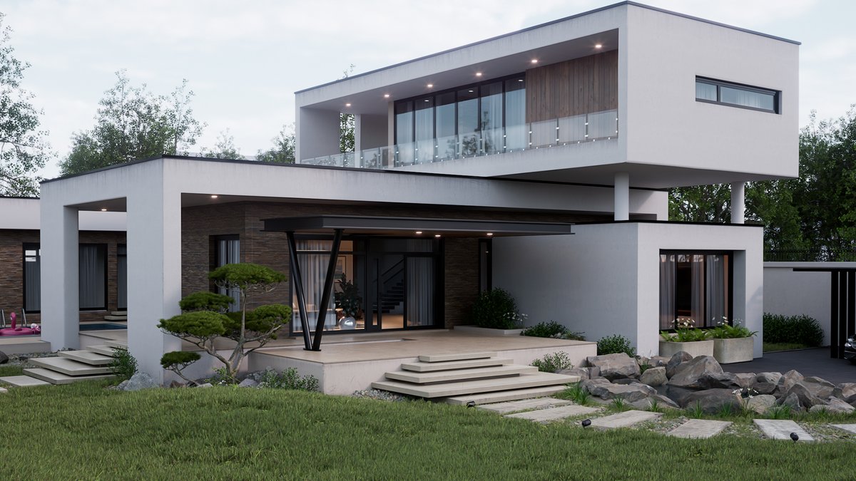Take in the incredible Blue Bay House Archviz project, from Daniel Made using Unreal Engine 5.3, utilizing Megascans foliage, decals, self-made materials and re-modeling 3D structures. Original design model by Lai Chung.