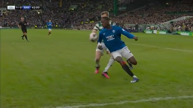 SSN understands Rangers will ask the Scottish FA for VAR audio after no penalty was awarded following this incident.