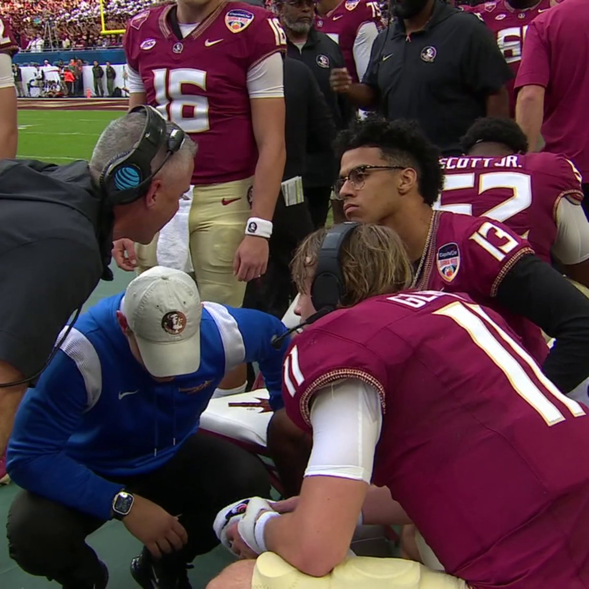 Despite a season-ending injury, Jordan Travis is still making an impact 👏 FSU Football