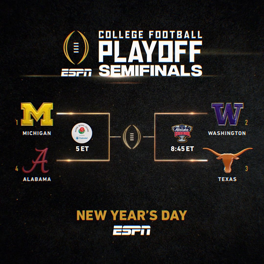 The wait is almost over. ⏳ One day closer to crowning a national champion. 🏈🏆 #CFBPlayoff #NationalChampionship