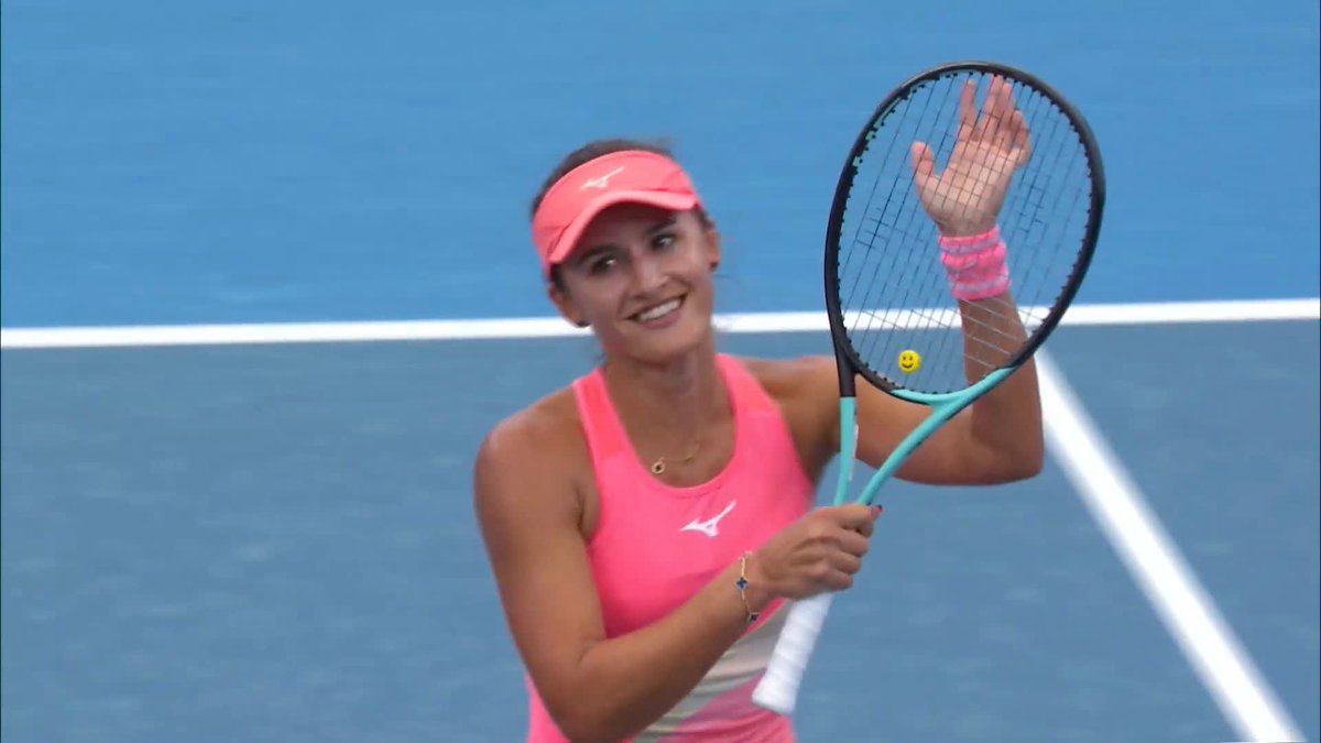Cool as you like 😎 Arina Rodionova starts her campaign in fine style defeating Martina Trevisan in straight sets, 6-3, 6-2 ✨ #BrisbaneTennis