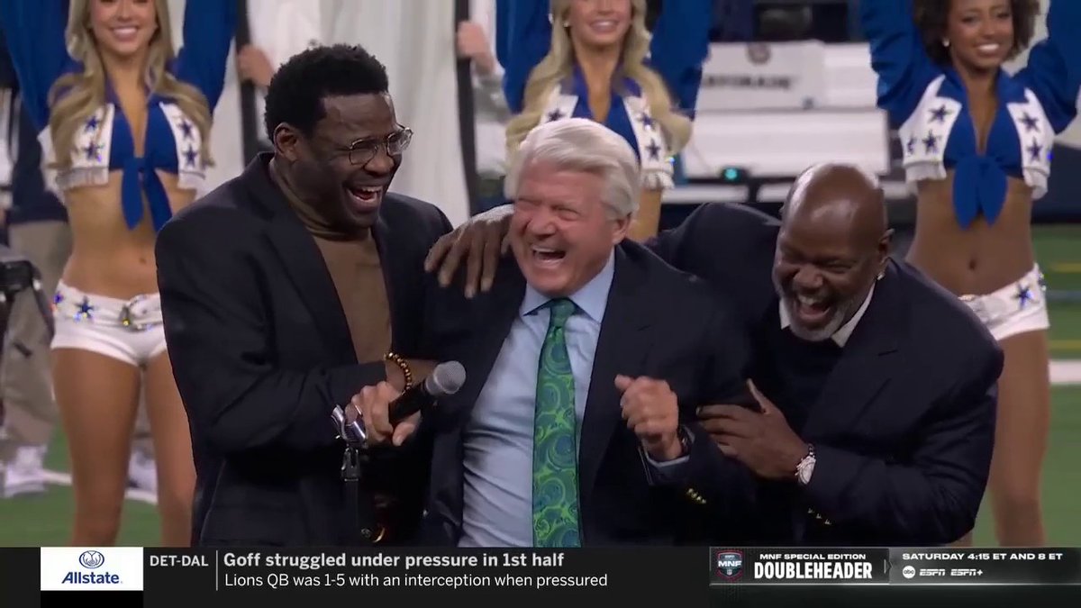 "HOW 'BOUT THEM COWBOYS?!" Congratulations to our very own Jimmy Johnson on joining the Dallas Cowboys Ring of Honor 👏 📺: ESPN