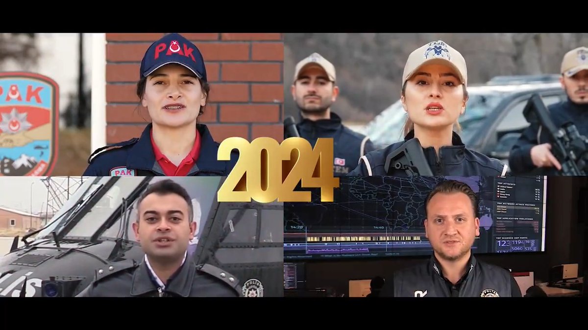 Asırlık Cumhuriyetimizin 100. yaşını kutladığımız, Türkiye Yüzyılı'nın ilk adımlarının atıldığı 2023'ü geride bırakıyoruz. 🇹🇷🇹🇷🇹🇷 #2024 yılında da milletimizin huzur ve güvenliği için daima görev başında olacağız. Mutlu Yıllar Türkiye... #YeniYıl #Yılbaşı