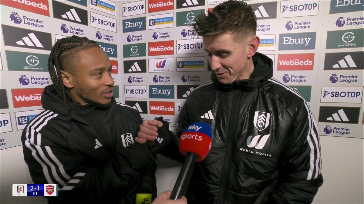 "We can build on this" 💪 Bobby De Cordova-Reid and Tom Cairney react after Fulham come from behind to beat Arsenal 🎙️