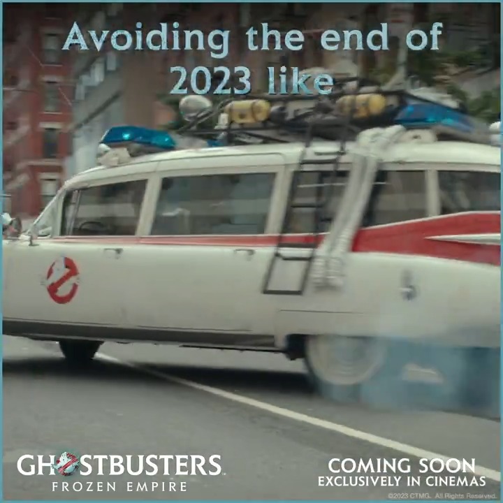 Ghosting 2024 like an ex. 👻 #Ghostbusters: Frozen Empire is coming exclusively to movie theaters March 29, 2024.