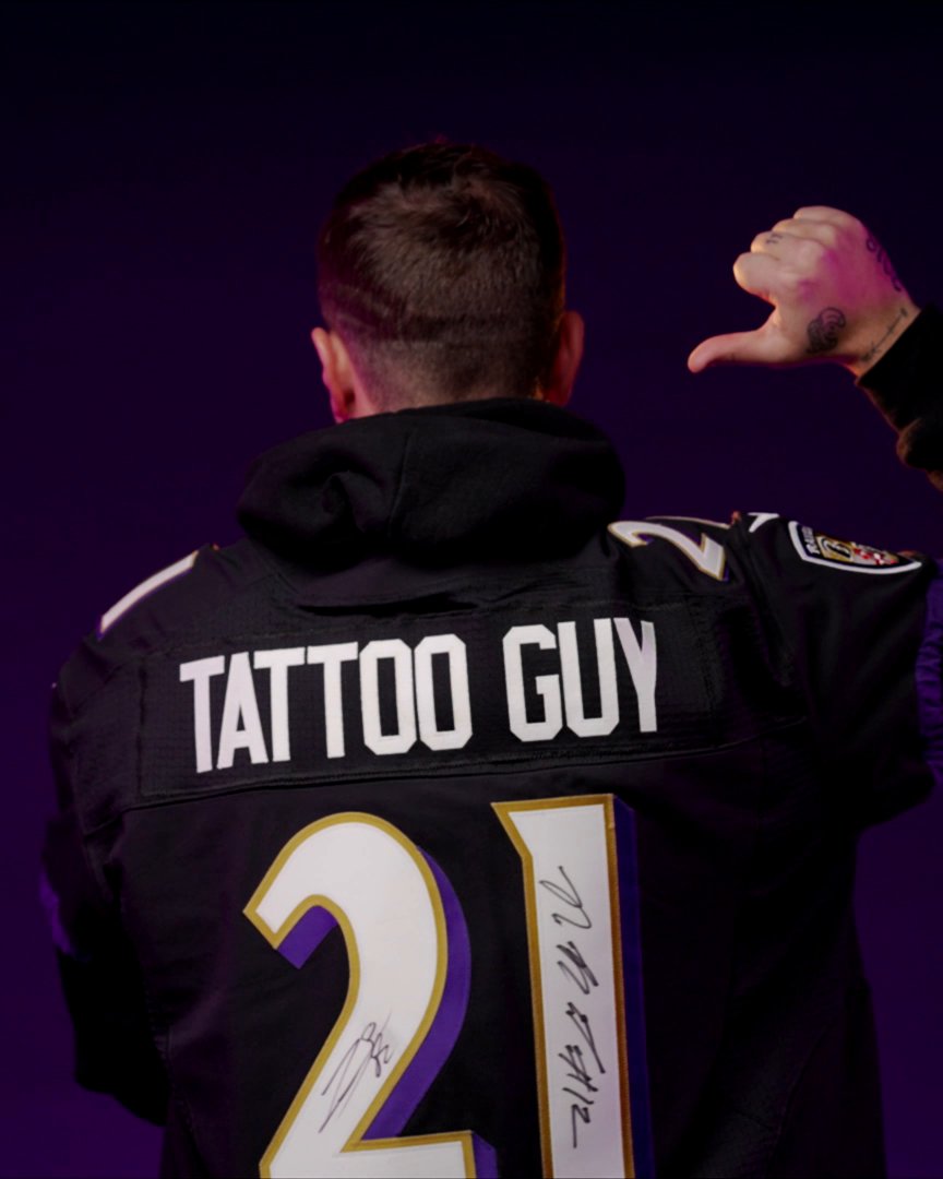 At the start of the 2021 NFL season Ravens fan Nic Cullison decided he would get a tattoo every time Baltimore won a game until they win a Super Bowl 👀 Almost 3 years, 30 wins and 30 tattoos later, a look at the special tattoos that have celebrated every Baltimore victory 😮