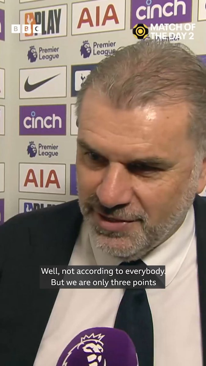 Are Tottenham in the title race? 👀 Ange Postecogolou's smile at the end says it all... #BBCFootball #TOTBOU