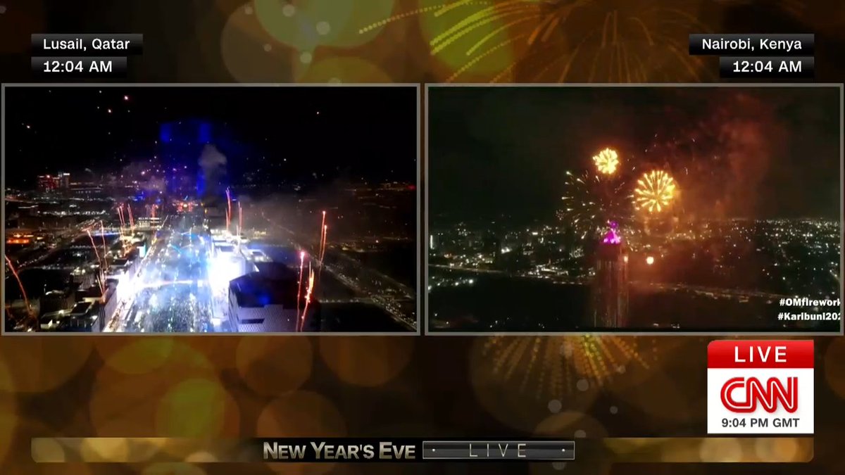 Nairobi's New Year fireworks celebration live on CNN. Can your city even?