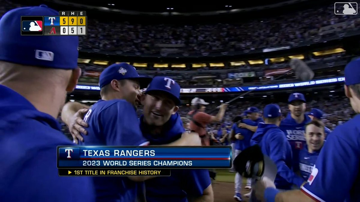 Hey, Texas Rangers fans! Cue this up at 11:59pm to ring in 2024 with your squad recording the last out of the World Series when the clock strikes midnight! #WentAndTookIt