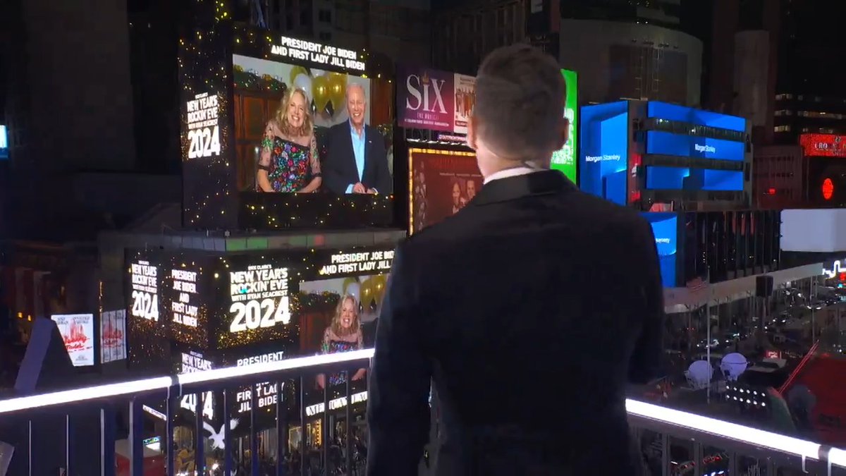 LOVE THIS: President Biden and Dr. Biden called into the New Years Eve celebration in Times Square to wish everyone a happy new years. This is awesome. President Biden truly cares and makes the effort. The former guy is raging on Truth Social right now.