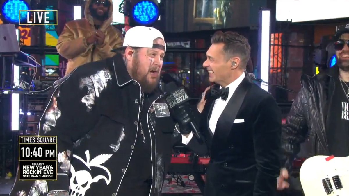 Excited to have you in Times Square with us, Jelly Roll! Happy New Year! ๐ #RockinEve