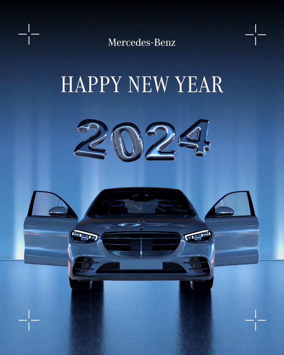 Wishing you all the best for 2024. Happy New Year, everyone! #MercedesBenz #newyear