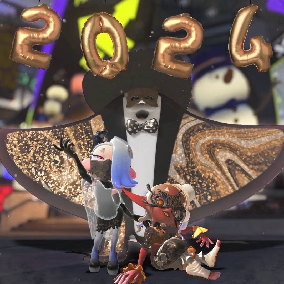 Whether it's "2024 already?!" or "2024 at last!" there's no denying it's here. Deep Cut shot a special video to ring in the new year, so check it out! Their dazzling gala getup brings out the most in them, wouldn't you say? From the Squid Research Lab, thanks for tuning in!