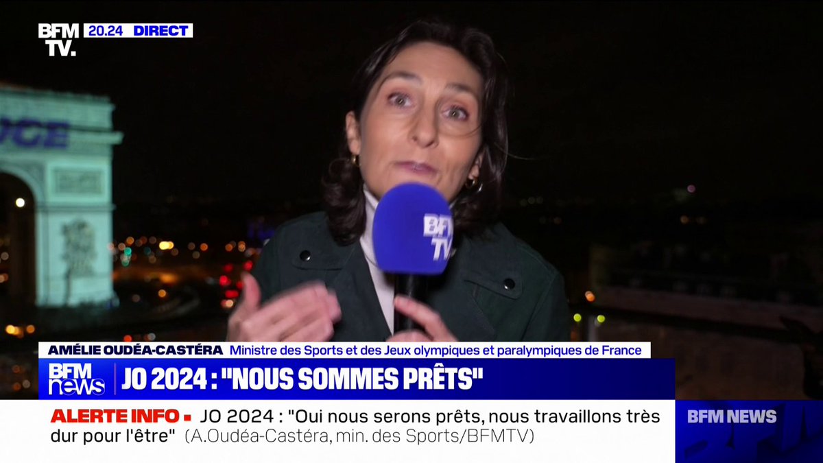 JO 2024: "L'objectif est d'entrer dans le top 5 des nations les plus médaillées" annonce Amélie Oudéa-Castéra, ministre des Sports