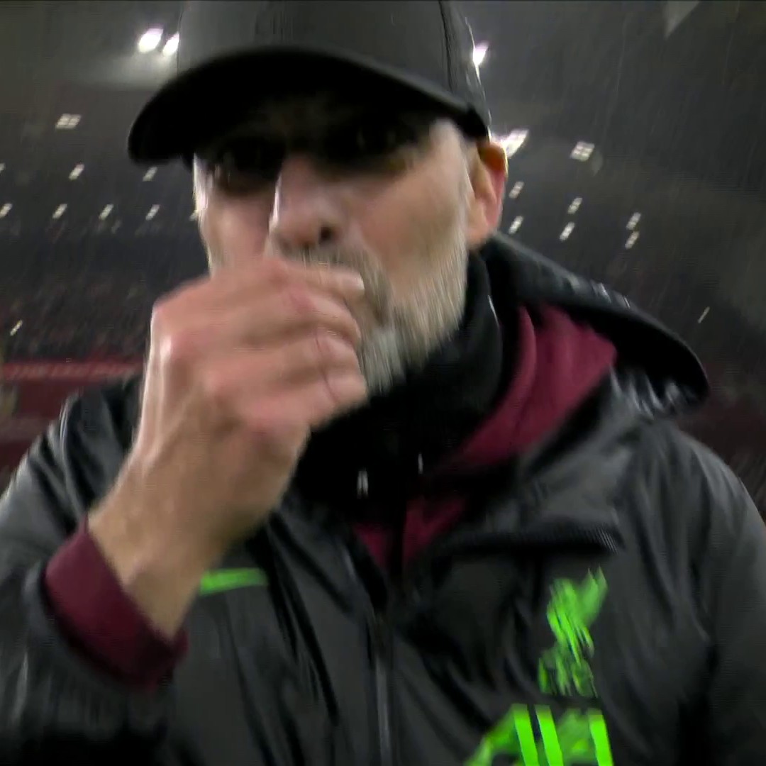 Full time scenes at Anfield... 😅 Jurgen Klopp lost his wedding ring! 🫣💍