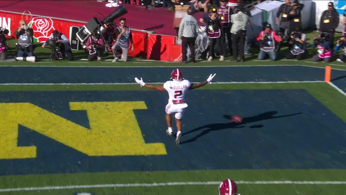 JASE MCCLELLAN AND BAMA STRIKE FIRST IN PASADENA‼️ #CFBPlayoff