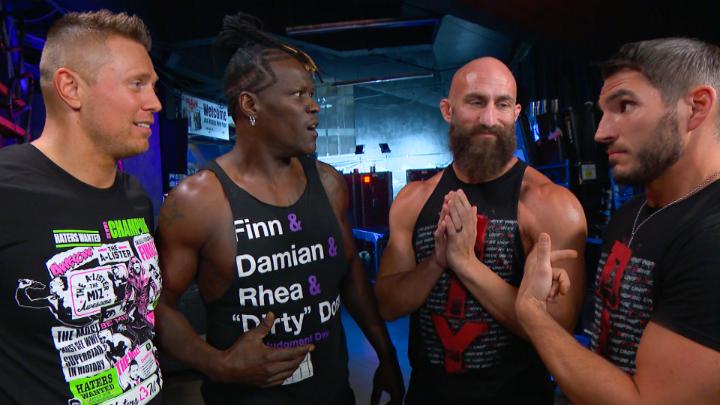 EARLIER TONIGHT: Johnny Gargano and Madman Ciampa emerge to make it clear that they will be the next tandem to challenge #TheJudgmentDay for the Undisputed WWE Tag Team Titles. #WWERaw