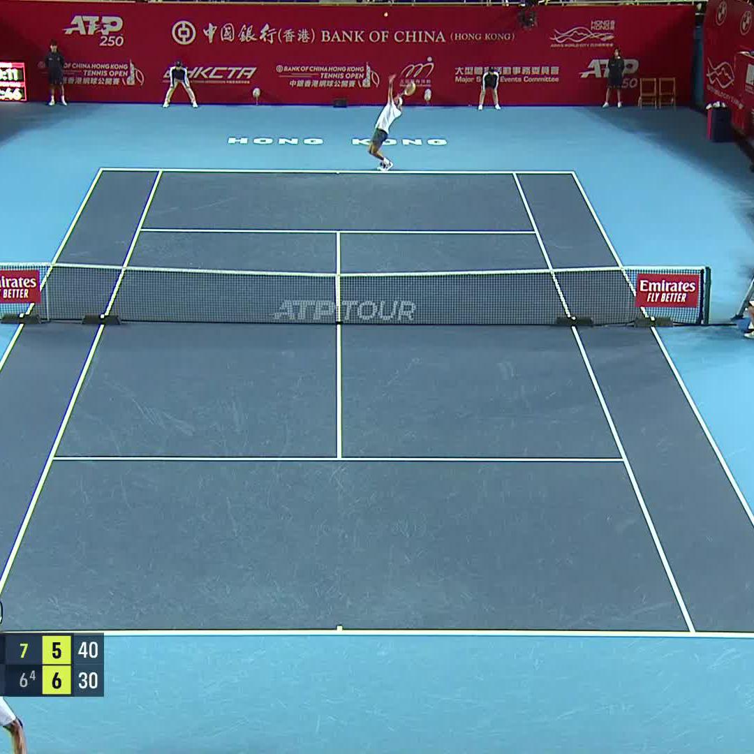 Big tennis on a big point from Marin Cilic 💥 Bank of China Hong Kong Tennis Open