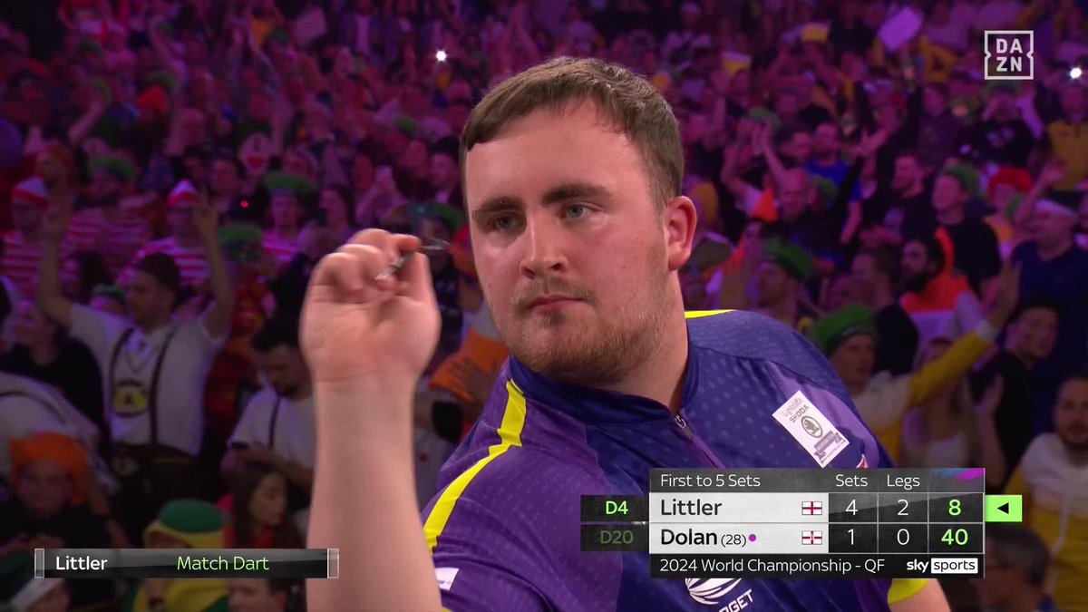 Haciendo historia... ¡A LOS 16 AÑOS! 🔥 Luke Littler, el más joven de la historia en clasificarse para unas semifinales del Mundial de dardos 🤯 #WCDarts #DardosDAZN 🎯