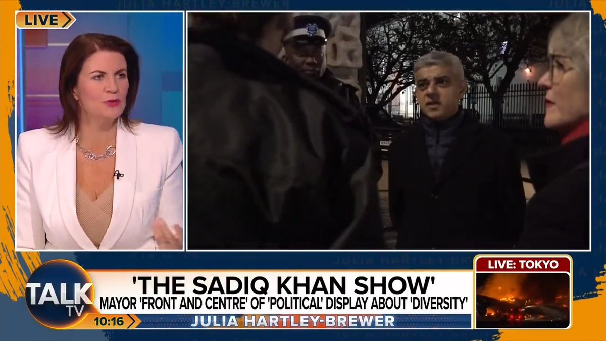 Julia Hartley-Brewer slams Sadiq Khan over London’s New Year’s fireworks display. “This constant woke messaging! Can we just be allowed to enjoy some sodding pretty fireworks for once?” Julia Hartley-Brewer