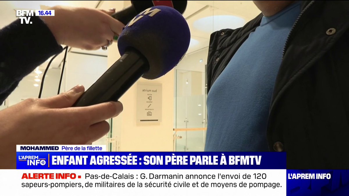 💬 "Je l'ai foutu par terre (...) Je n'ai pas voulu faire la justice moi-même" ➡ Le père d'une petite fille de 7 ans agressée sexuellement au Trocadéro témoigne sur BFMTV