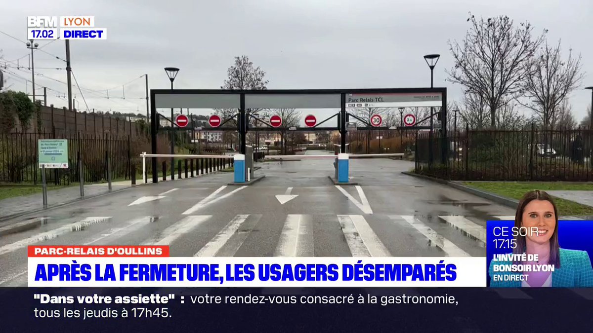 💬 "J'ai posé ma voiture à un quart d'heure de marche" Après la fermeture du parc-relais d'Oullins survenue ce mardi matin les usagers se disent désemparés, le site va devenir un parc végétalisé