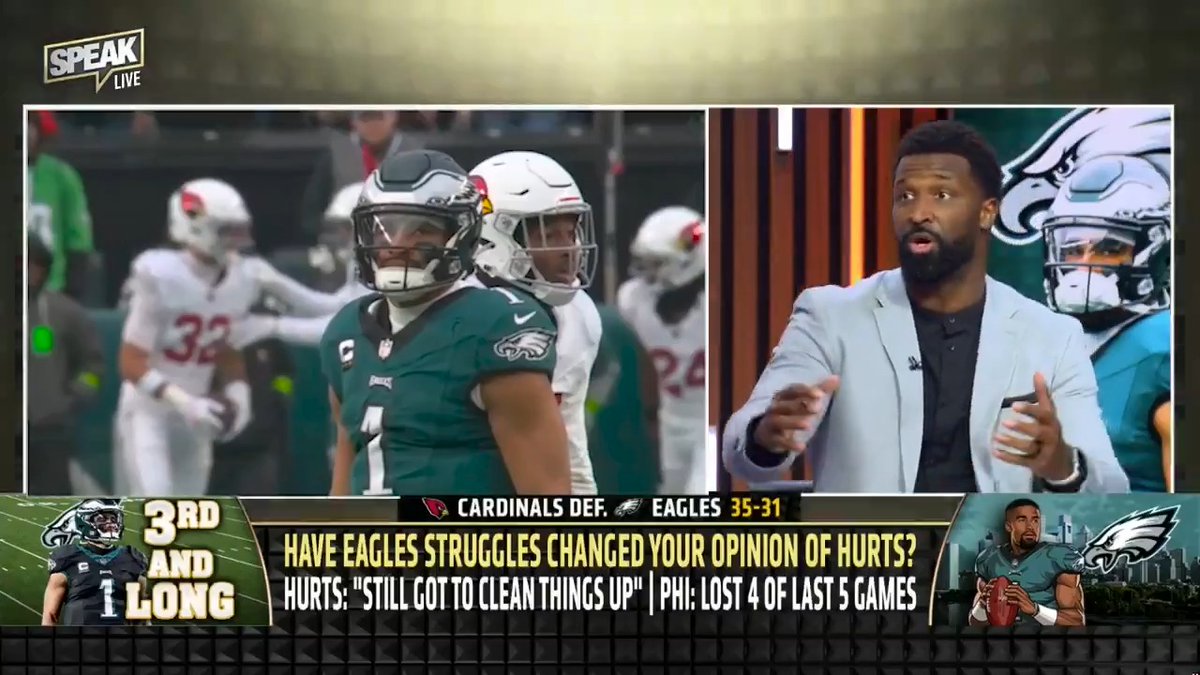 .James Jones: My opinion hasn’t changed on Jalen Hurts, because I believe that this is who Jalen Hurts is.