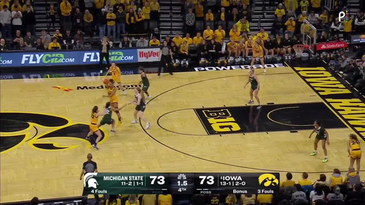 SHE DOES IT AGAIN ‼️ Caitlin Clark wins the game at the last second for Iowa Women's Basketball. 💻: Peacock