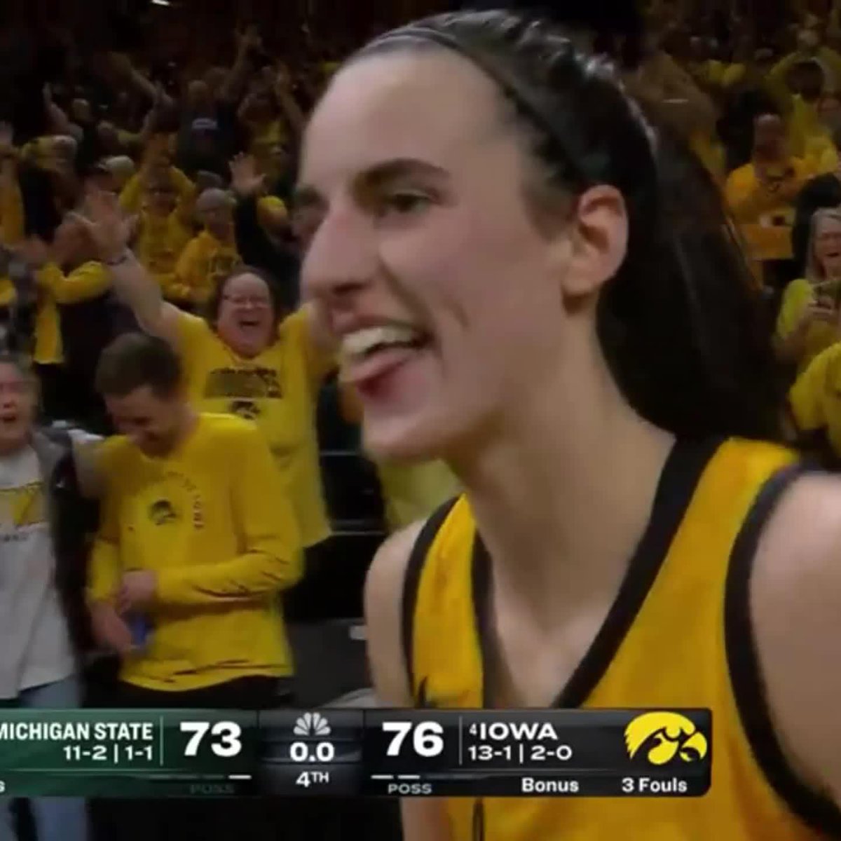 CAITLIN CLARK GAME WINNER 🔥😱 (📺 NBC Sports)