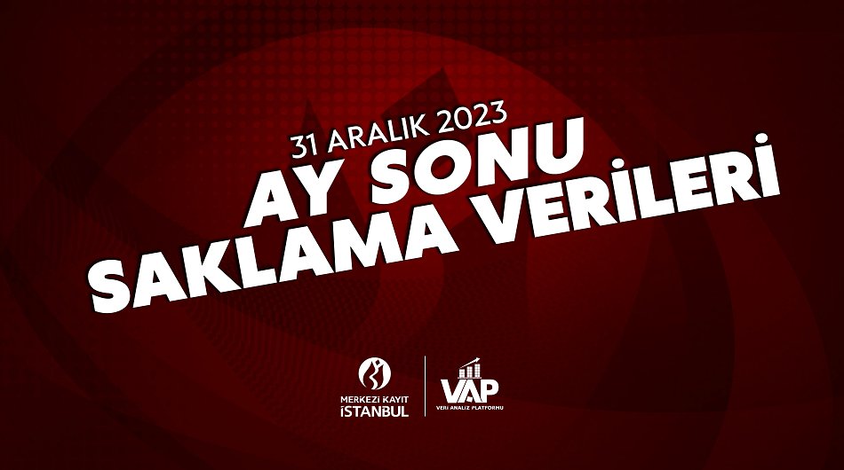 31 Aralık 2023 itibarıyla MKK nezdinde kayden saklanan menkul kıymetlerin piyasa değerleri ve yatırımcı sayıları: #MKK #VAP #KAP #BIST #hisse #DIBS