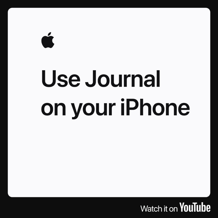 📝 Write about your experiences 🪞Reflect on life’s moments 🤗 Practice gratitude Want to try a new journaling habit in 2024? Check out the Journal app in iOS 17.2. Writing suggestions based on your activity can help you get started. Watch our video: