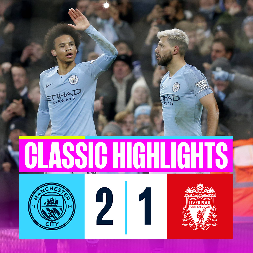 Five years since Man City 2-1 Liverpool in one the highest-quality games the league has seen. It was Liverpool’s only loss of the season and Man City won 14 straight to close out the title with 98 points. A title decider…in January 🤯 (via Manchester City)
